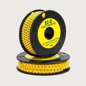 شماره سیم حلقه ای EC-0 سری کامل از 0 تا 9 (10 حلقه 1000 عددی) برای سیم 0.5تا1.5(10000 عدد)