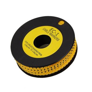 شماره سیم حلقه ای EC-1 سری کامل از 0 تا 9 (10 حلقه 1000 عددی) برای سیم 1.5 تا 4 (10000 عدد)